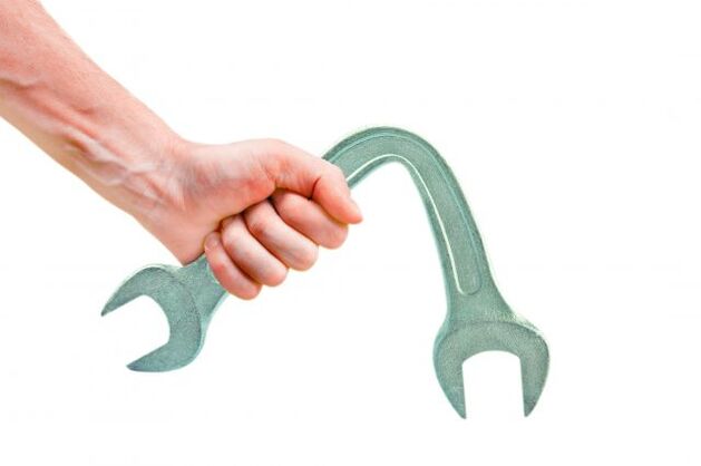 the wrench represents impotence after penis enlargement